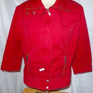 Chico's Lightweight Zipper Pockets Jacket